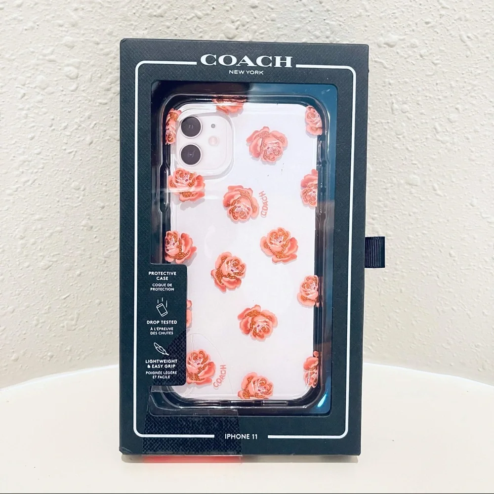 COACH Dreamy Peony Case For IPhone 11 OS NEW